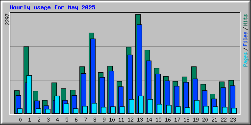 Hourly usage for May 2025
